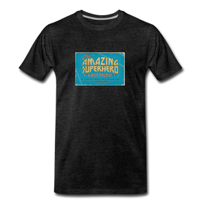 Amazing Superhero - Men’s Premium Organic T-Shirt - charcoal grey