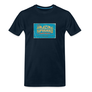 Amazing Superhero - Men’s Premium Organic T-Shirt - deep navy