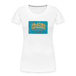 Amazing Superhero - Women’s Premium Organic T-Shirt - white