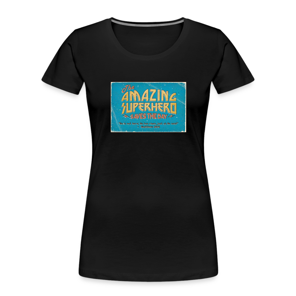 Amazing Superhero - Women’s Premium Organic T-Shirt - black