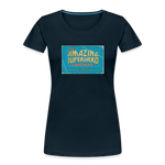 Amazing Superhero - Women’s Premium Organic T-Shirt - deep navy