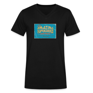 Amazing Superhero - Men's V-Neck T-Shirt - black