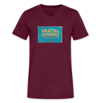 Amazing Superhero - Men's V-Neck T-Shirt - maroon