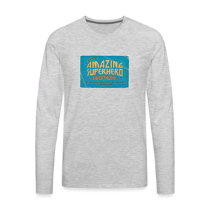 Amazing Superhero - Men's Premium Long Sleeve T-Shirt - heather gray