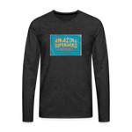 Amazing Superhero - Men's Premium Long Sleeve T-Shirt - charcoal grey