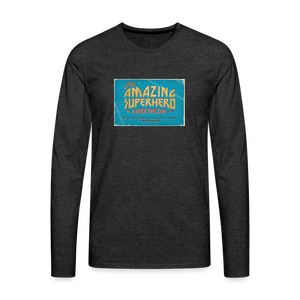 Amazing Superhero - Men's Premium Long Sleeve T-Shirt - charcoal grey