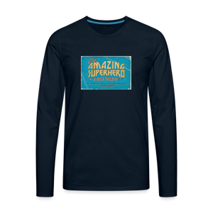 Amazing Superhero - Men's Premium Long Sleeve T-Shirt - deep navy