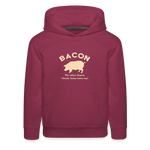 Bacon - Kids‘ Premium Hoodie - burgundy
