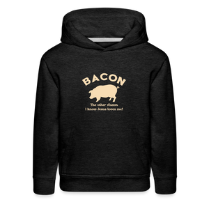 Bacon - Kids‘ Premium Hoodie - charcoal grey