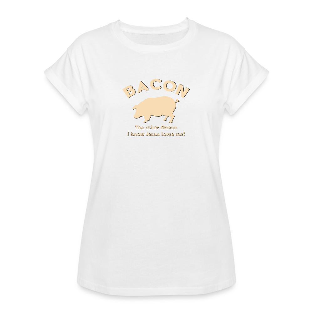 Bacon - Women's Relaxed Fit T-Shirt - white