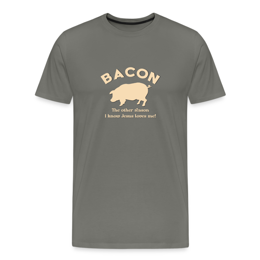 Bacon - Men's Premium T-Shirt - asphalt gray
