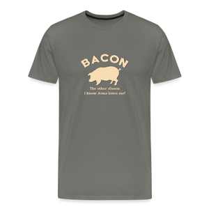 Bacon - Men's Premium T-Shirt - asphalt gray