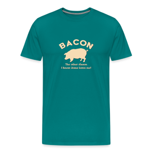 Bacon - Men's Premium T-Shirt - teal
