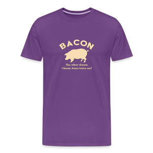 Bacon - Men's Premium T-Shirt - purple