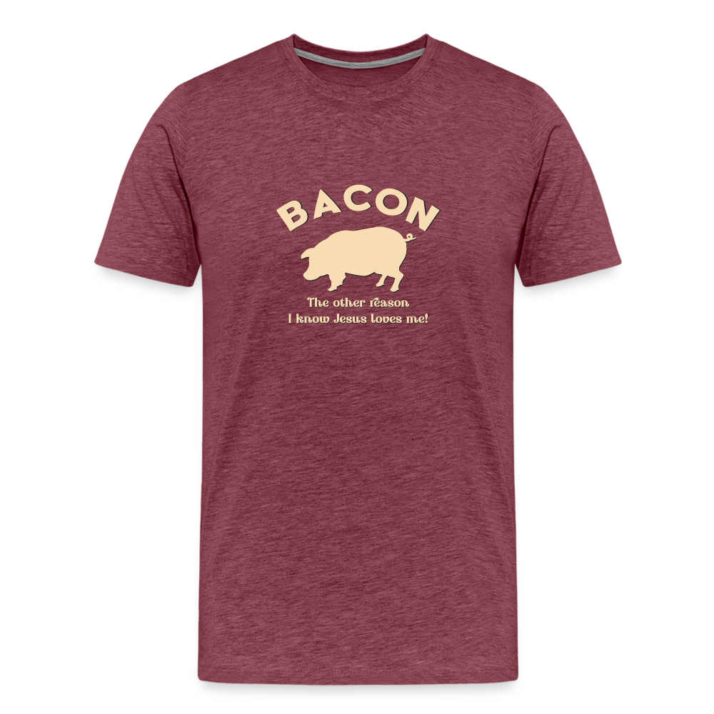 Bacon - Men's Premium T-Shirt - heather burgundy