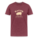 Bacon - Men's Premium T-Shirt - heather burgundy