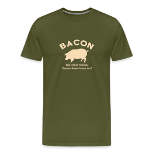 Bacon - Men's Premium T-Shirt - olive green