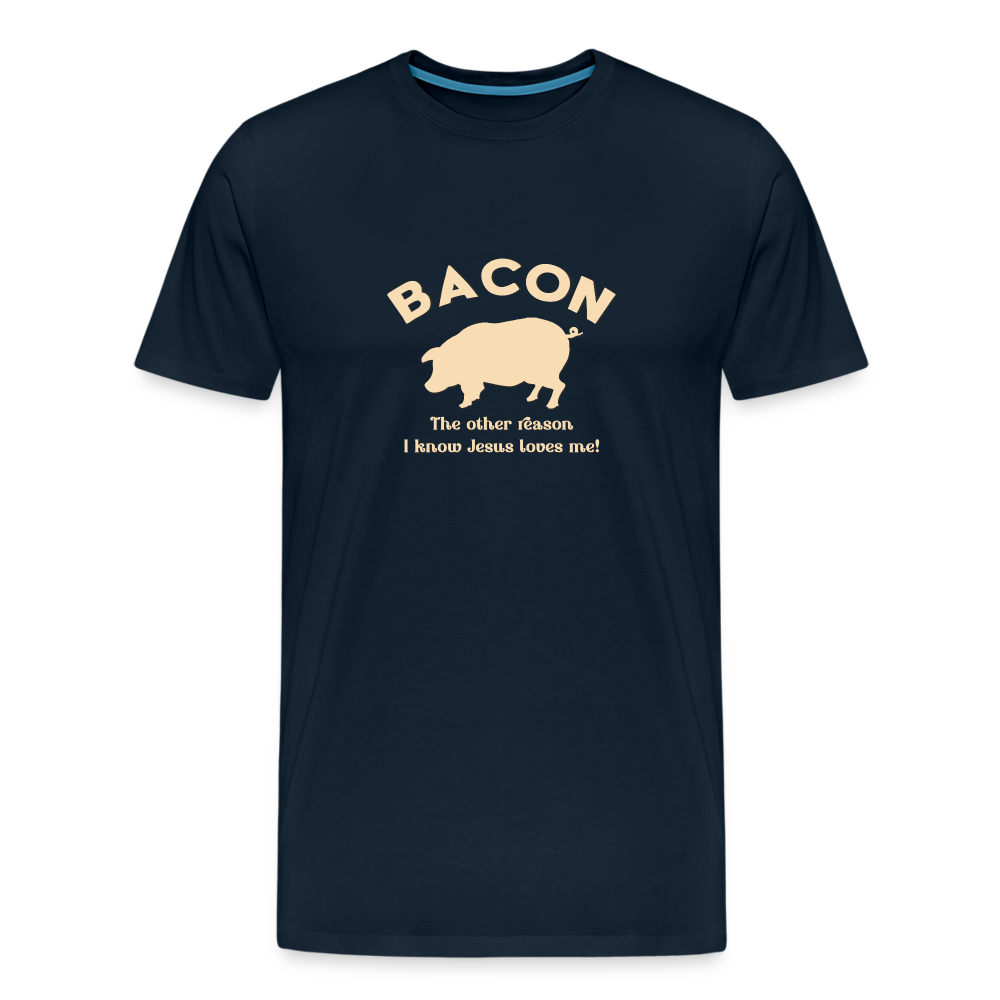 Bacon - Men's Premium T-Shirt - deep navy