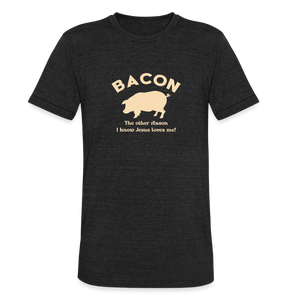 Bacon - Unisex Tri-Blend T-Shirt - heather black