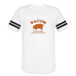 Bacon - Unisex Vintage Sport T-Shirt - white/black