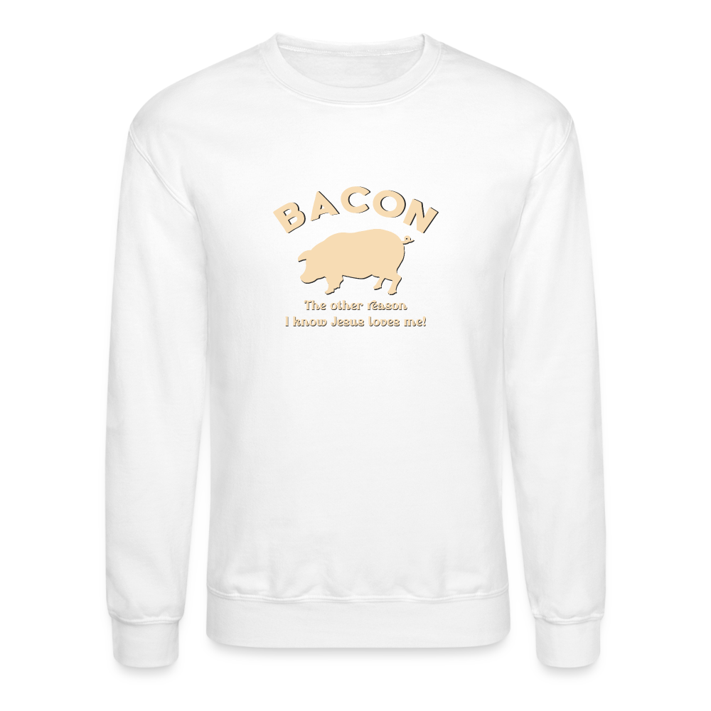 Bacon - Unisex Crewneck Sweatshirt - white
