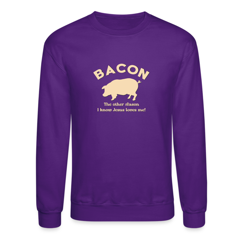 Bacon - Unisex Crewneck Sweatshirt - purple