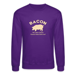 Bacon - Unisex Crewneck Sweatshirt - purple