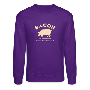 Bacon - Unisex Crewneck Sweatshirt - purple