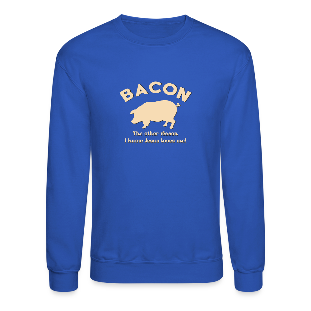 Bacon - Unisex Crewneck Sweatshirt - royal blue