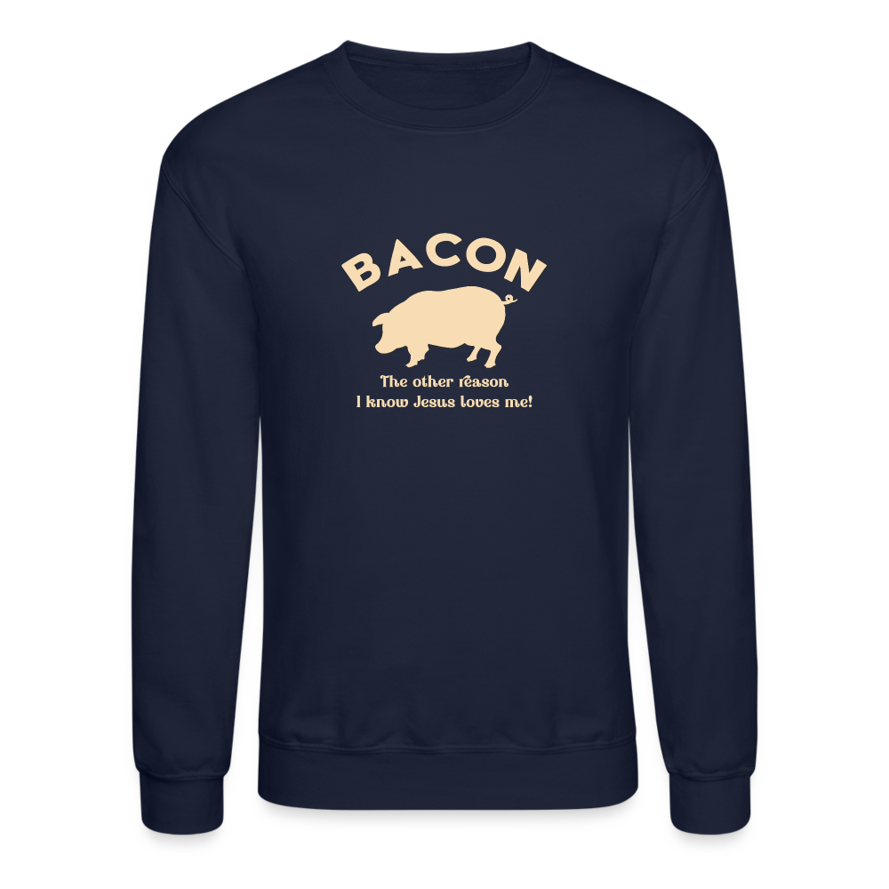 Bacon - Unisex Crewneck Sweatshirt - navy