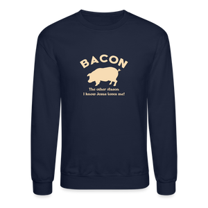 Bacon - Unisex Crewneck Sweatshirt - navy