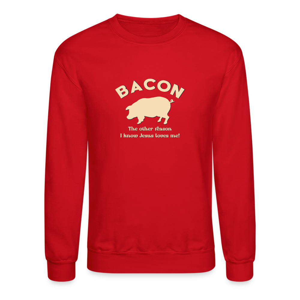 Bacon - Unisex Crewneck Sweatshirt - red