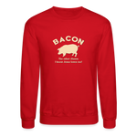 Bacon - Unisex Crewneck Sweatshirt - red