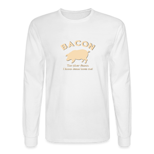Bacon - Unisex Long Sleeve T-Shirt - white