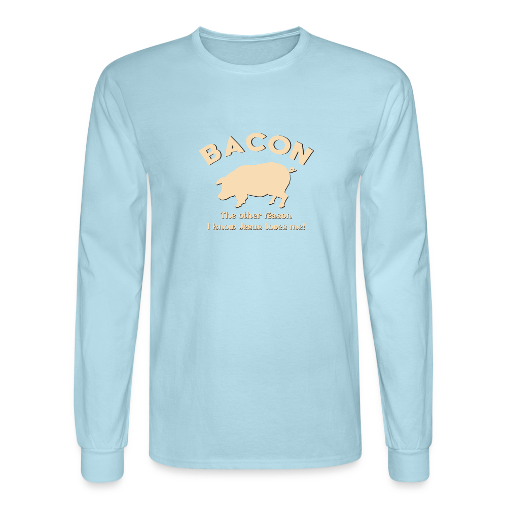 Bacon - Unisex Long Sleeve T-Shirt - powder blue