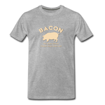 Bacon - Men’s Premium Organic T-Shirt - heather gray