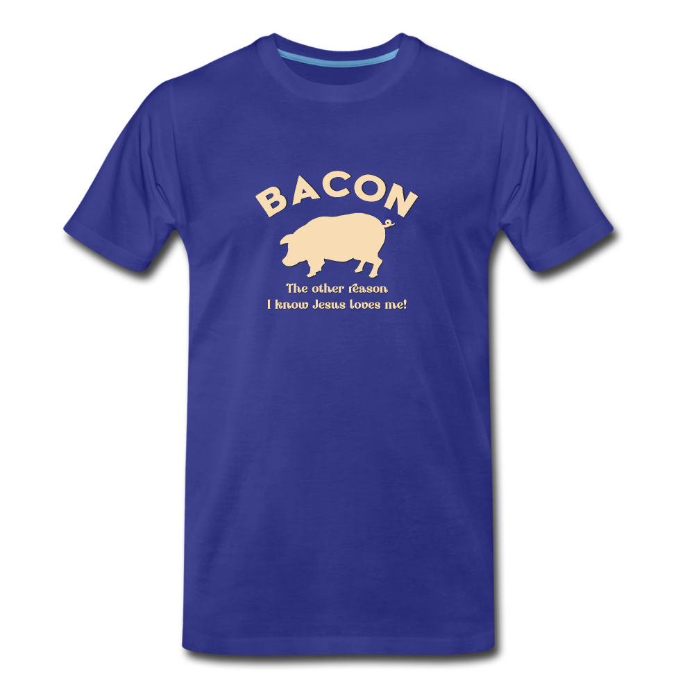 Bacon - Men’s Premium Organic T-Shirt - royal blue