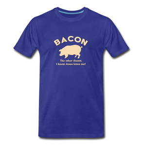 Bacon - Men’s Premium Organic T-Shirt - royal blue