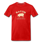 Bacon - Men’s Premium Organic T-Shirt - red
