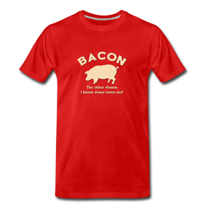 Bacon - Men’s Premium Organic T-Shirt - red