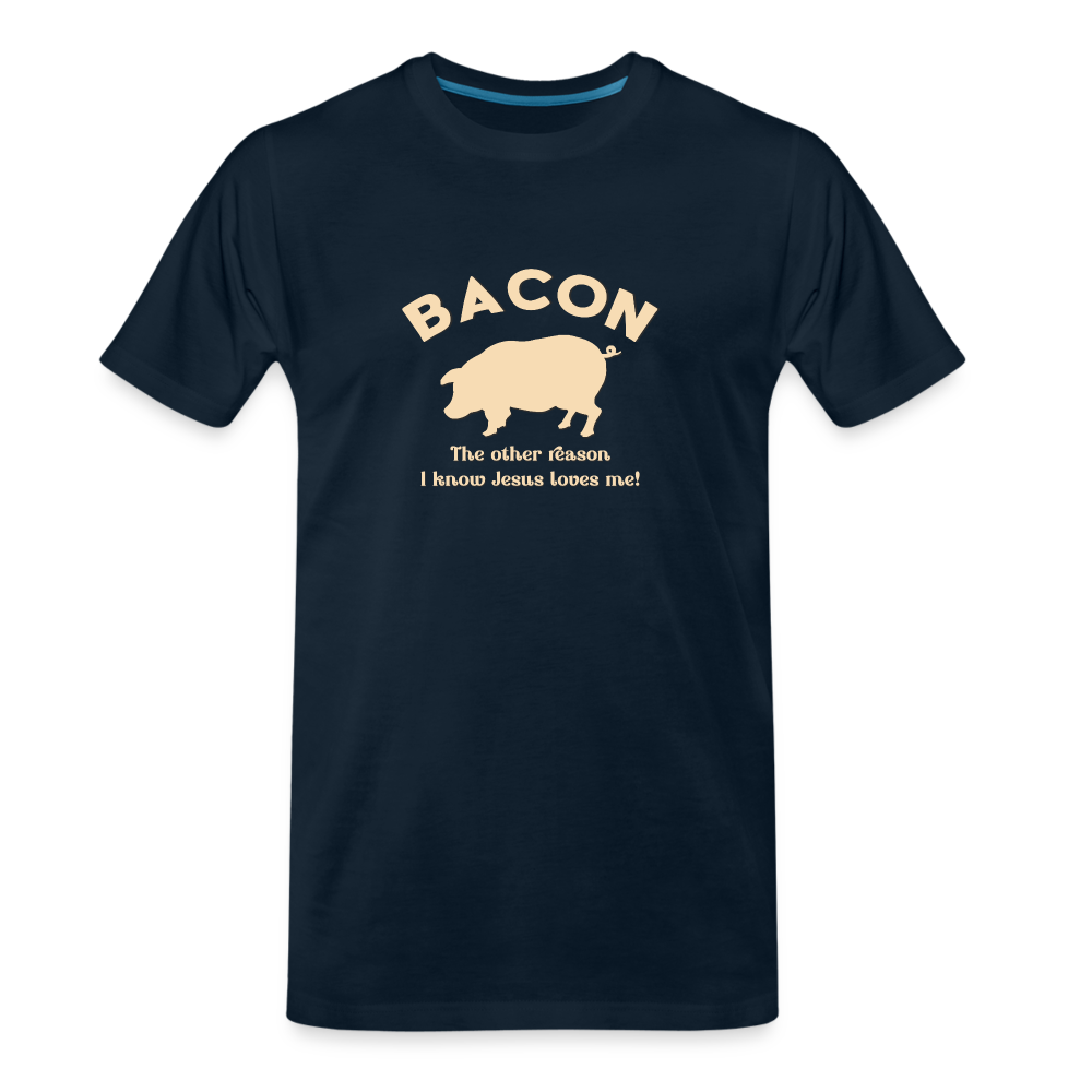 Bacon - Men’s Premium Organic T-Shirt - deep navy