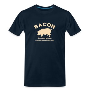 Bacon - Men’s Premium Organic T-Shirt - deep navy
