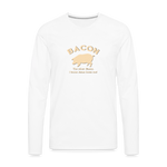 Bacon - Men's Premium Long Sleeve T-Shirt - white
