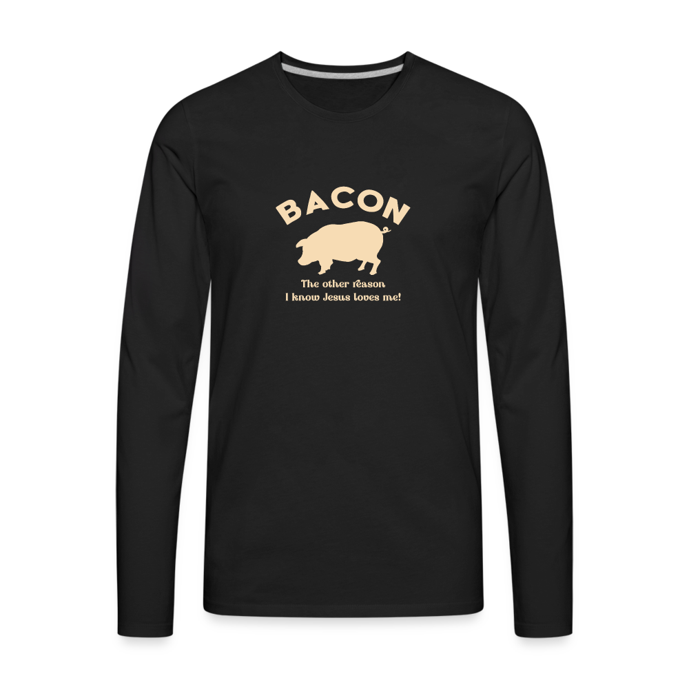 Bacon - Men's Premium Long Sleeve T-Shirt - black