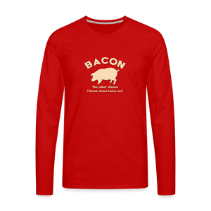 Bacon - Men's Premium Long Sleeve T-Shirt - red