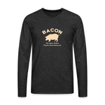 Bacon - Men's Premium Long Sleeve T-Shirt - charcoal grey