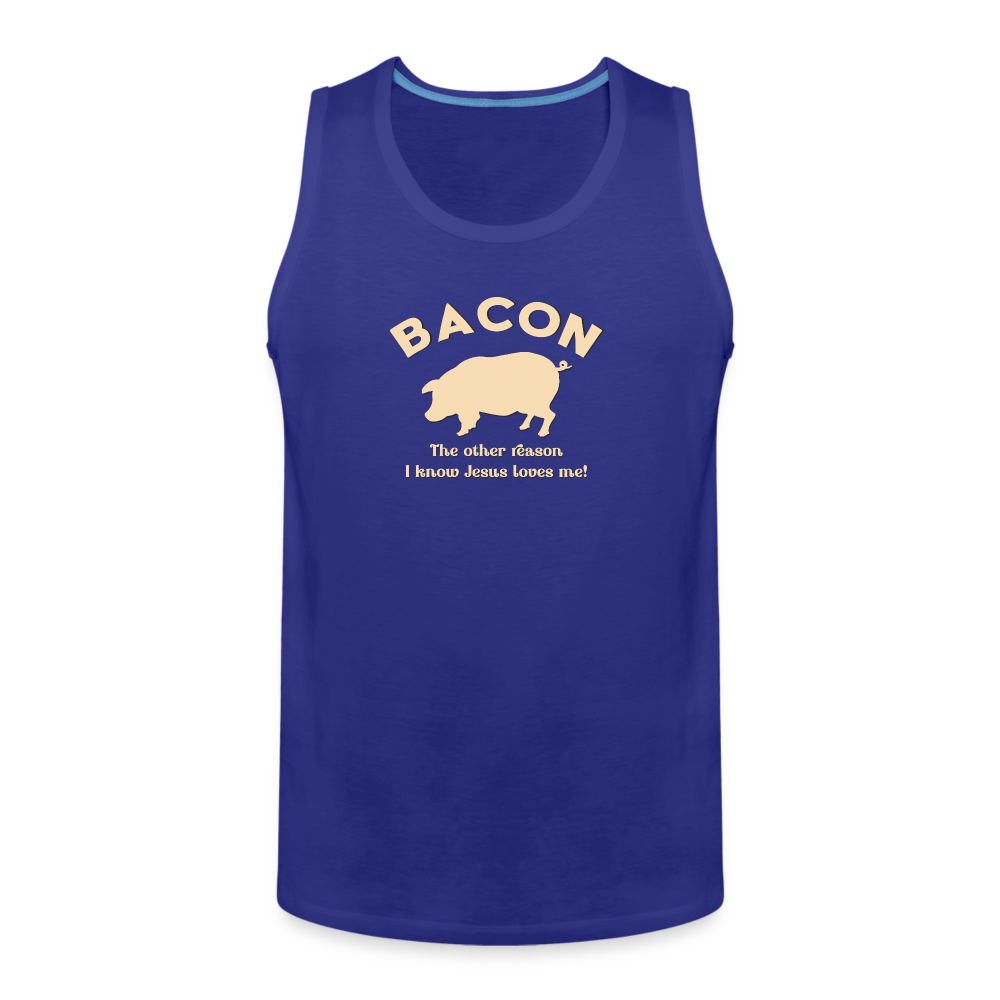 Bacon - Men’s Premium Tank - royal blue