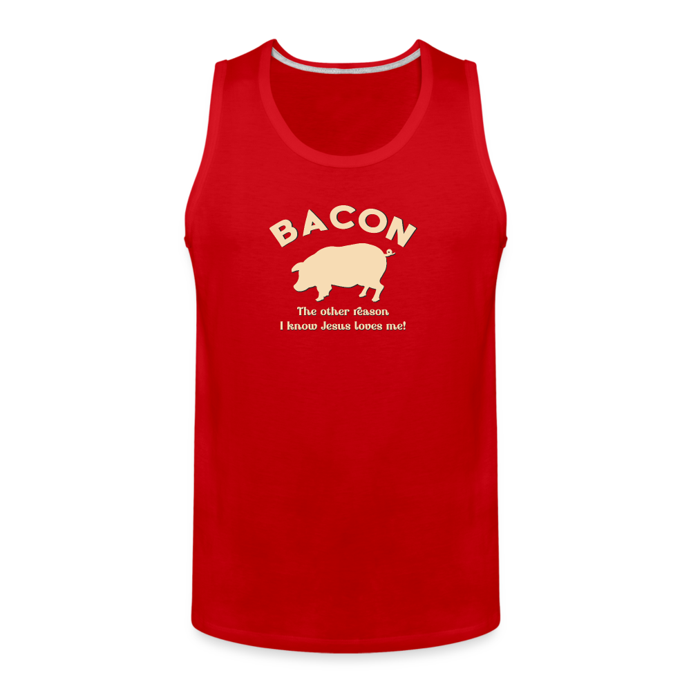 Bacon - Men’s Premium Tank - red