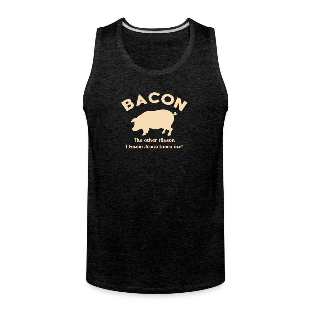 Bacon - Men’s Premium Tank - charcoal grey