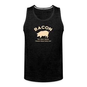 Bacon - Men’s Premium Tank - charcoal grey